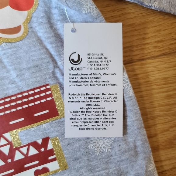 Rudolph the Red-Nosed Reindeer Gray Long Sleeve T-shirt, 4T - Picture 6 of 6